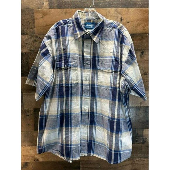 Wrangler Men's Short Sleeve Pearl Snap Size XXL‎ - Picture 1 of 3
